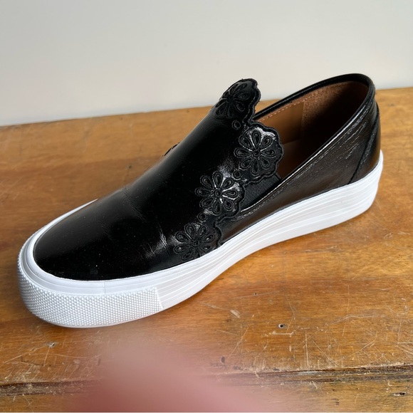 See By Chloe Black Platform Patent Leather Sneakers - Picture 7 of 11